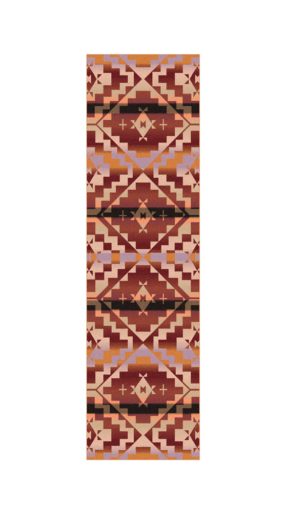 Life Path - Fire Aztec Rug Runner