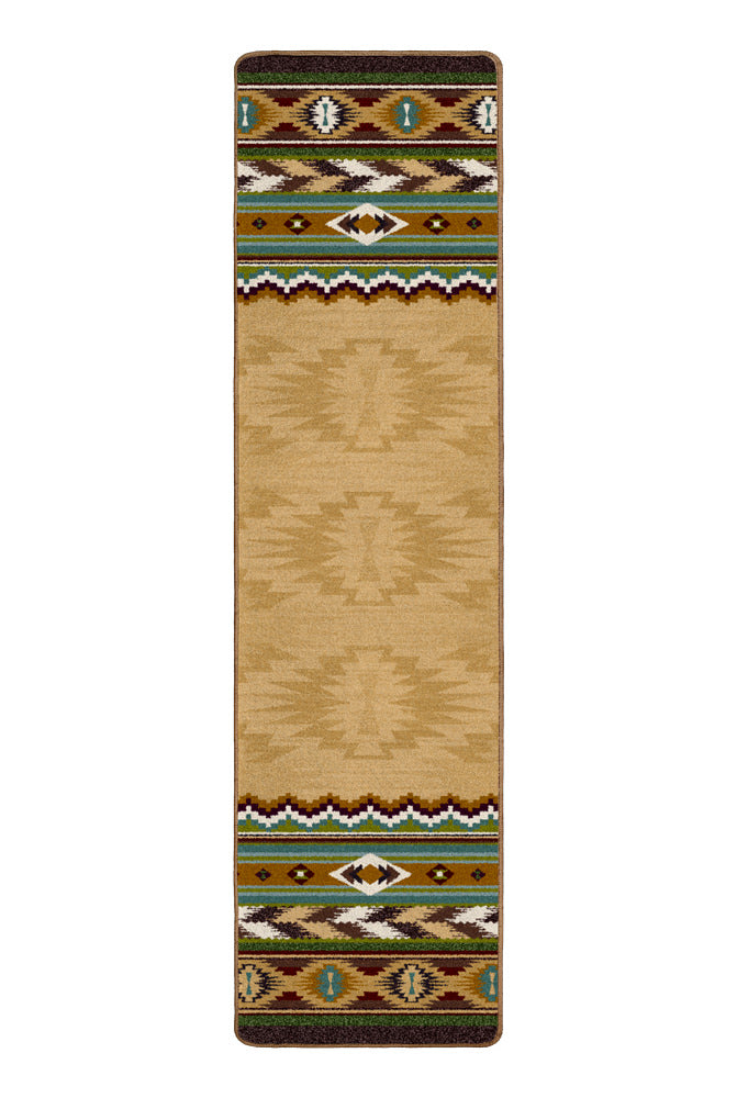 Cinnabar - Tan Southwestern Rug Runner