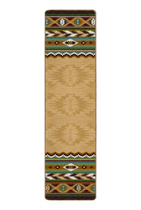 Cinnabar - Tan Southwestern Rug Runner
