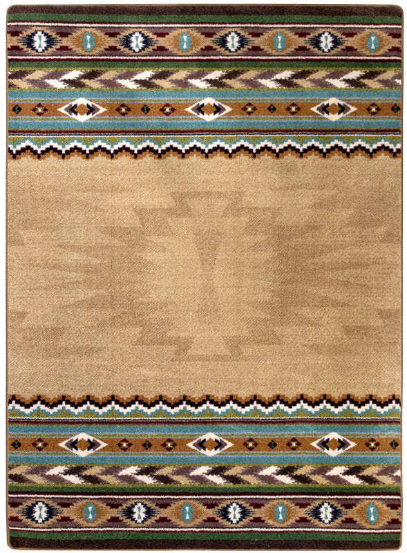Cinnabar - Tan Southwestern Rug
