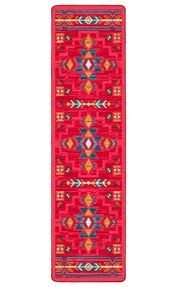 Timber Creek Mercantile | Buckhorn - Red Southwestern Rug3