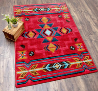 Timber Creek Mercantile | Buckhorn - Red Southwestern Rug2