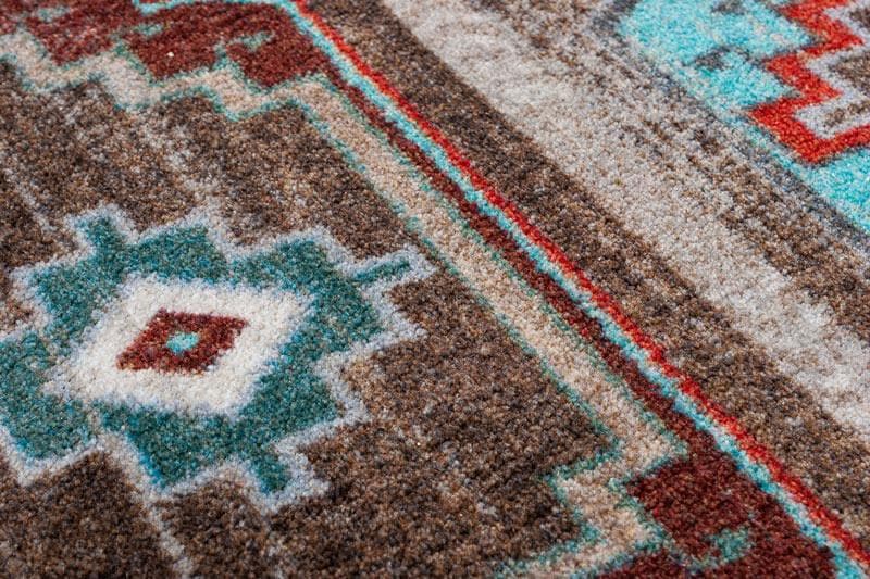 Carlsbad - Distressed Turquoise Southwestern Rug