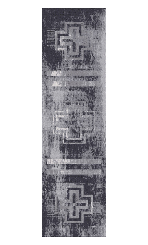 Southwestern Boho Western Gray Rug