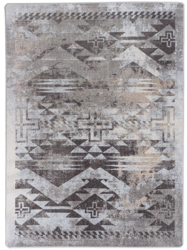 Distressed Rustic Cross - Sandstone Rug