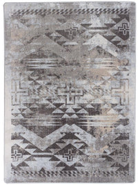 Distressed Rustic Cross - Sandstone Rug