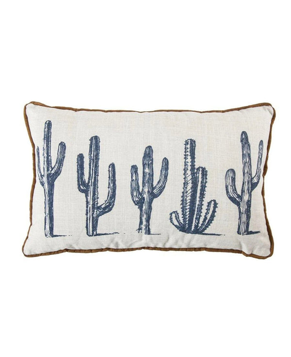 Cactus Linen Lumbar Pillow