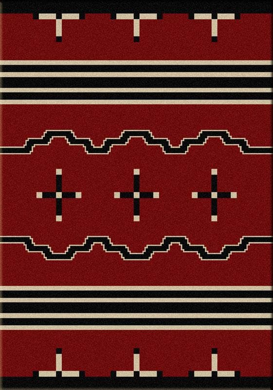 Big Chief - Red Trading Post Rug