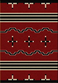 Big Chief - Red Trading Post Rug