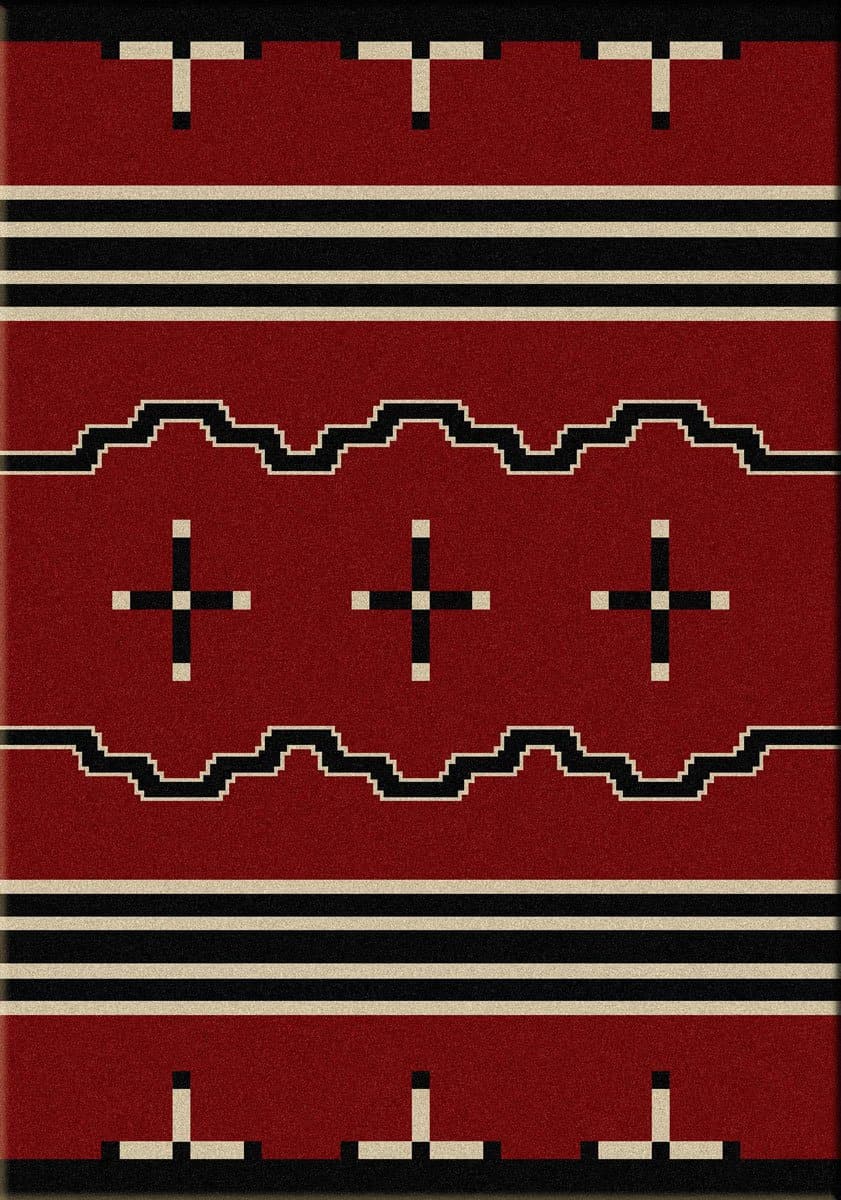 Big Chief - Red Trading Post Rug