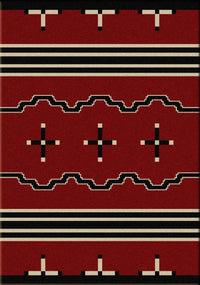 Big Chief - Red Trading Post Rug
