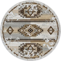 Adobe Rio Southwest Rug Round