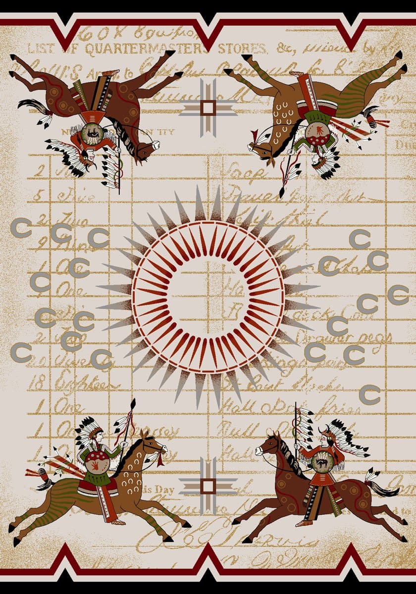 Battle Records Native American Rug