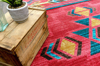 Timber Creek Mercantile | Buckhorn - Red Southwestern Rug6
