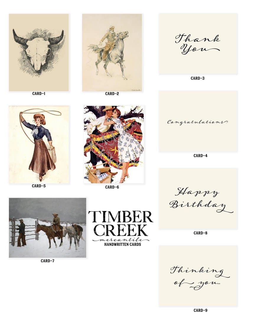 Timber Creek Mercantile Greeting Cards