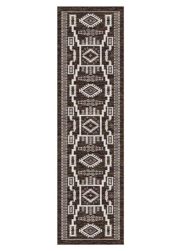 Cloudburst - Chocolate western rug