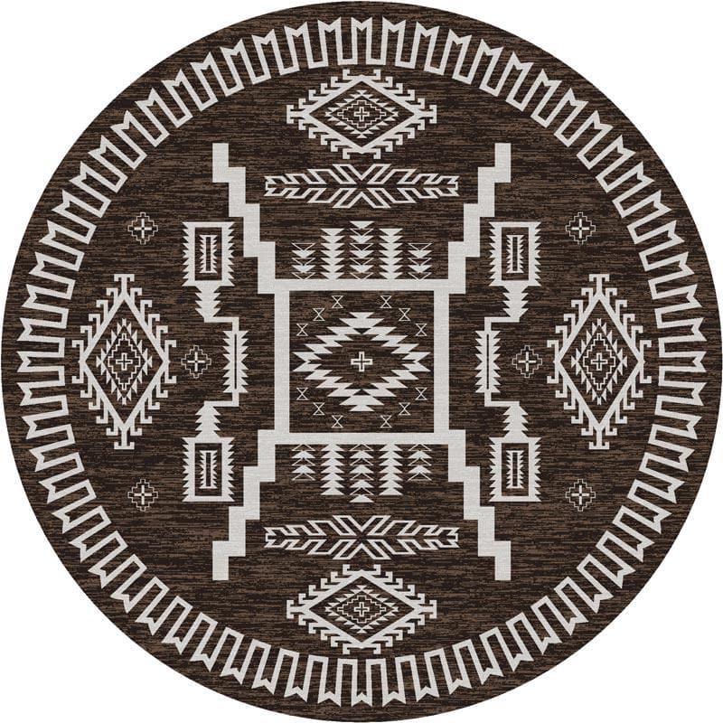 Cloudburst - Chocolate western rug