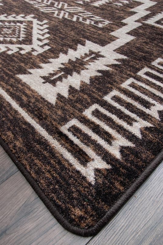 Cloudburst - Chocolate western rug