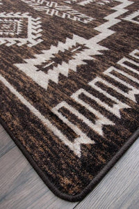 Cloudburst - Chocolate western rug