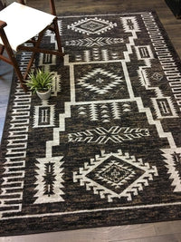 Cloudburst - Chocolate western rug