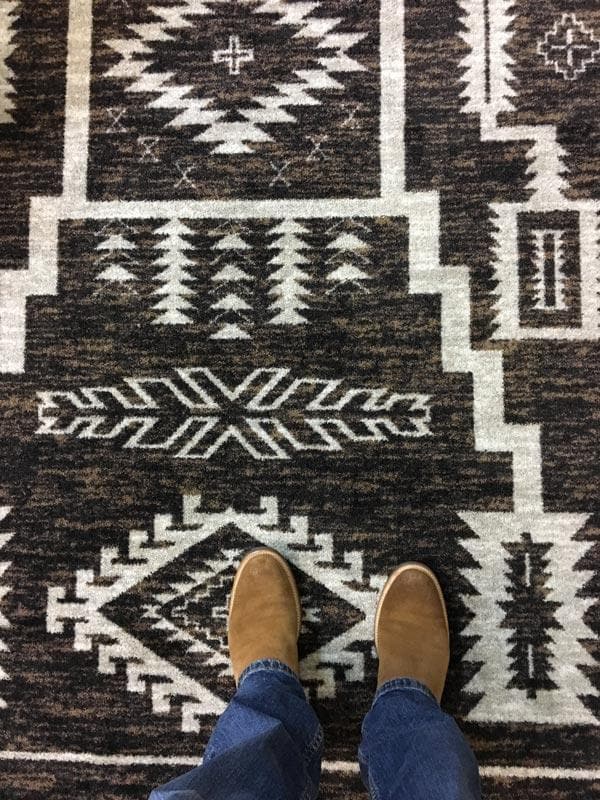 Cloudburst - Chocolate western rug