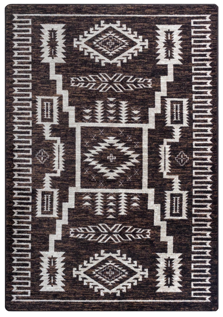 Cloudburst - Chocolate western rug
