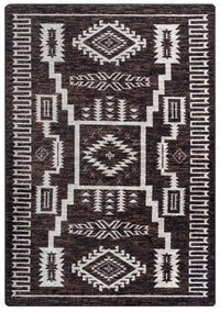 Cloudburst - Chocolate western rug