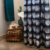 Black Concho Shower Curtain
