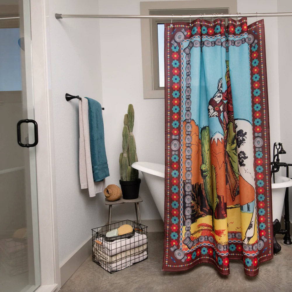 Ranger Brown Vintage Cowboy Shower Curtain