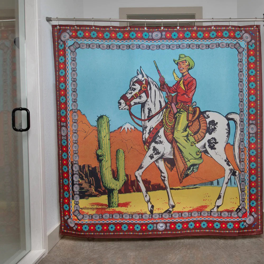 Ranger Brown Vintage Cowboy Shower Curtain