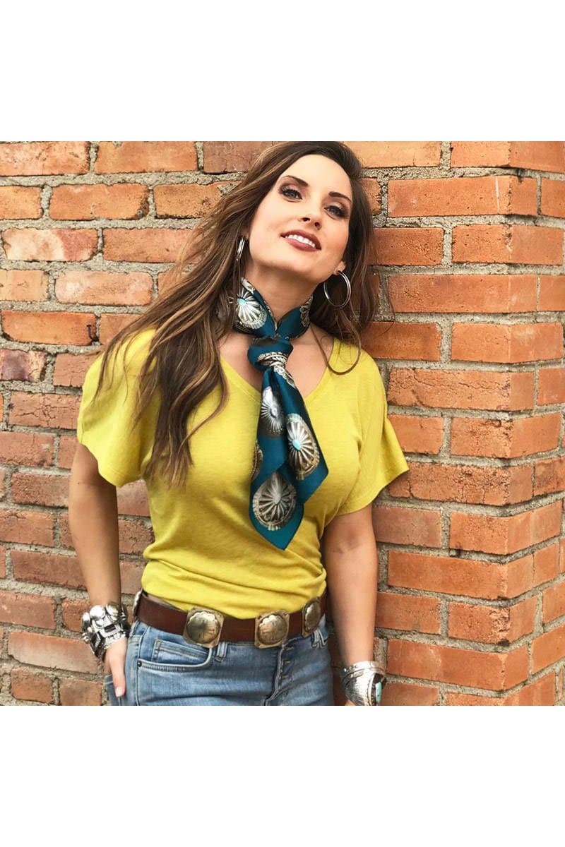 Big Concho - Jade Wild Rag | Fringe Scarves