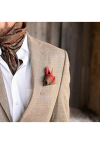 Western Pocket Square Longhorn/Saguaro Brown