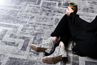 Southwestern Boho Western Gray Rug