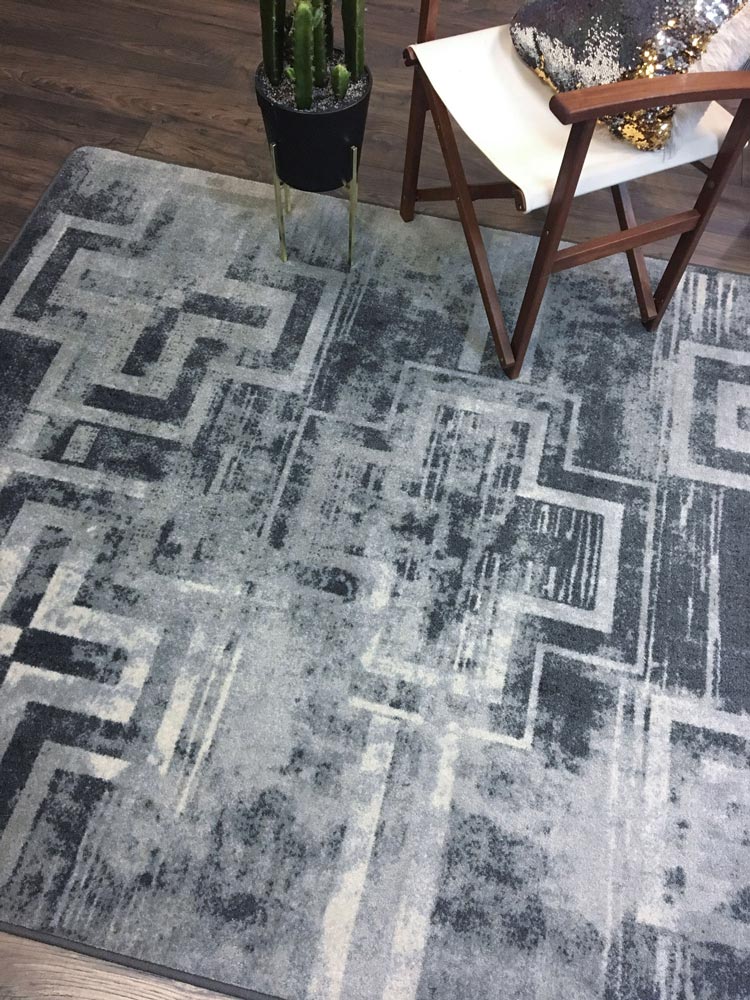 Southwestern Boho Western Gray Rug