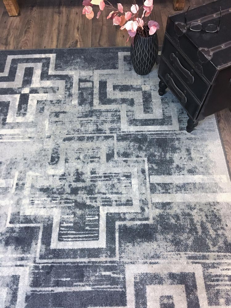 Southwestern Boho Western Gray Rug