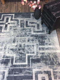 Southwestern Boho Western Gray Rug