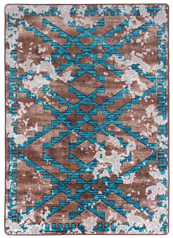 Distressed Fresco - Turquoise Rug