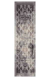 Distressed Rustic Cross - Sandstone Rug