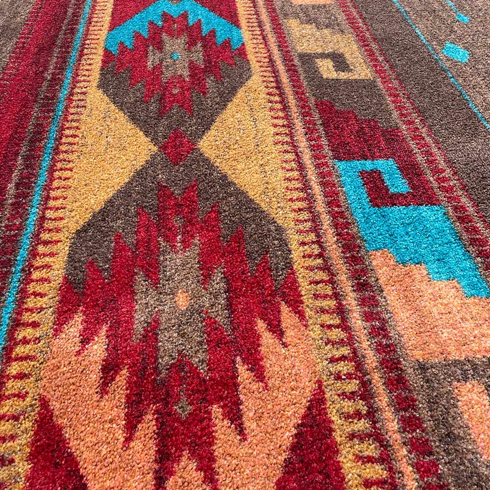 Espuela - Turquoise Southwestern Rug