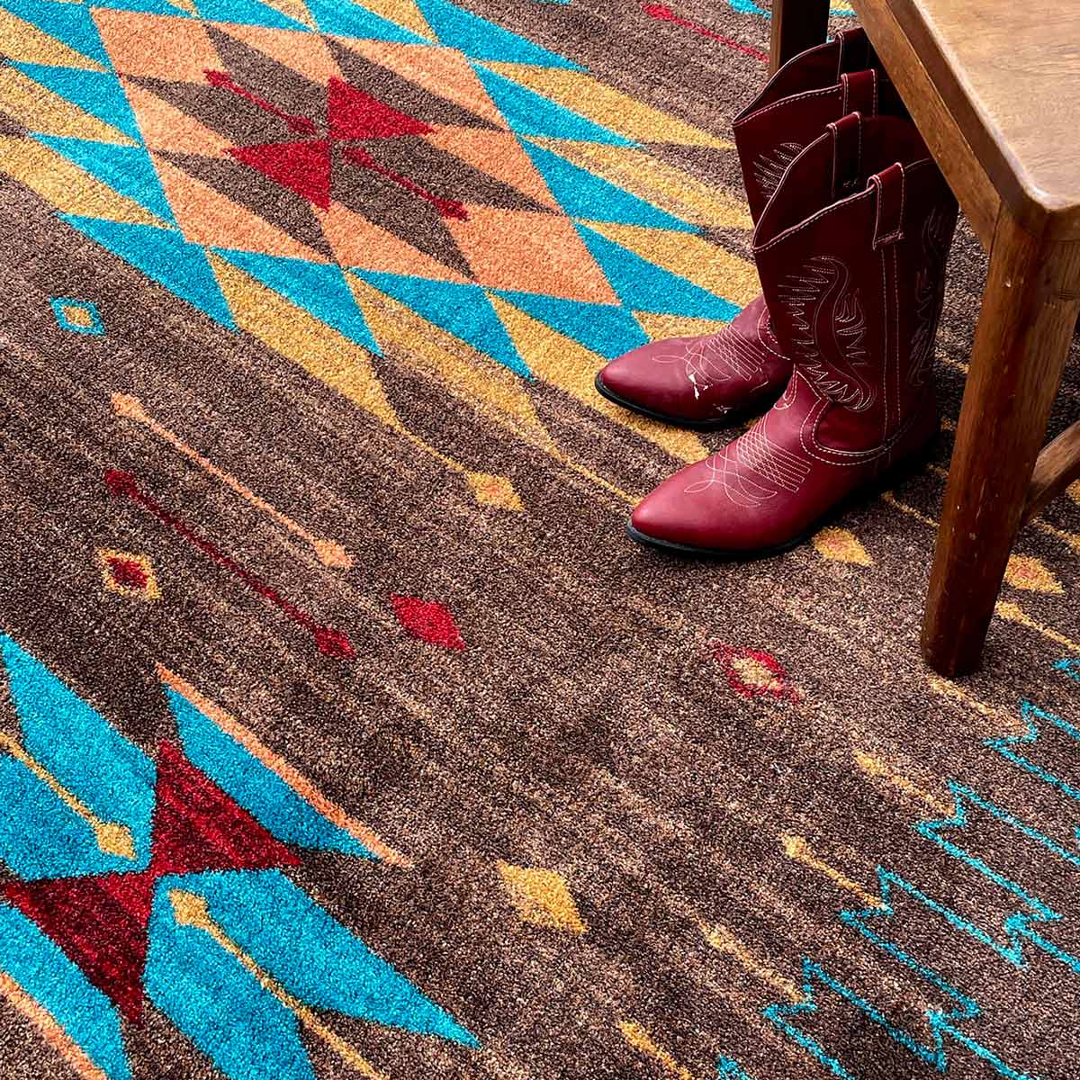 Espuela - Turquoise Southwestern Rug