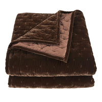 Stella Faux Silk Velvet Quilt copper