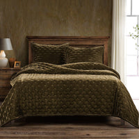 Stella Faux Silk Velvet Quilt