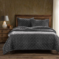 Stella Faux Silk Velvet Quilt