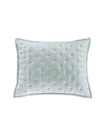 Stella Faux Silk Velvet Pillow Sham Icy Blue