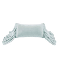 Stella Faux Silk Velvet Long Ruffled Pillow