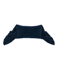 Stella Faux Silk Velvet Long Ruffled Pillow