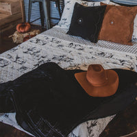 western velvet throw blanket