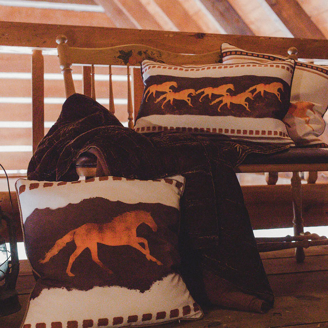 western velvet throw blanket