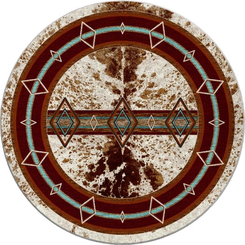 southwestern cowboy cowhide rug