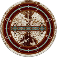 southwestern cowboy cowhide rug